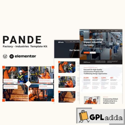 Pande - Factory & Industrial Elementor Template Kit