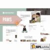 paws pet care and animal shelter elementor template kit