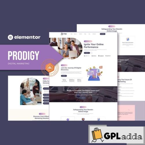 Prodigy - Digital Marketing Elementor Template Kit