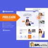 prolearn online course education elementor template kit