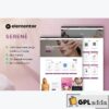 serene beauty shop skincare elementor pro template kit