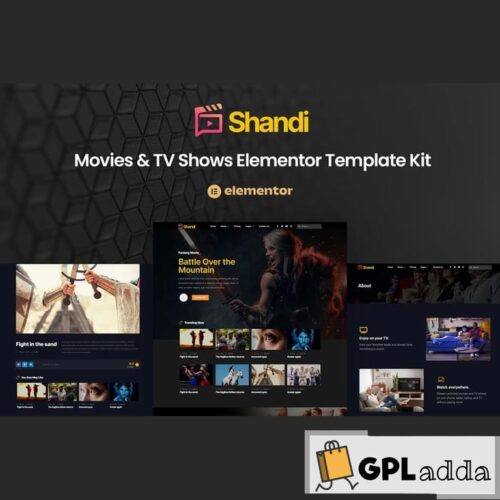 Shandi - Movies & TV Shows Elementor Template Kit