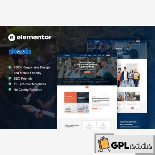 Skoola - University & School Elementor Pro Template Kit