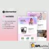 sociabiz digital marketing agency elementor pro template kit