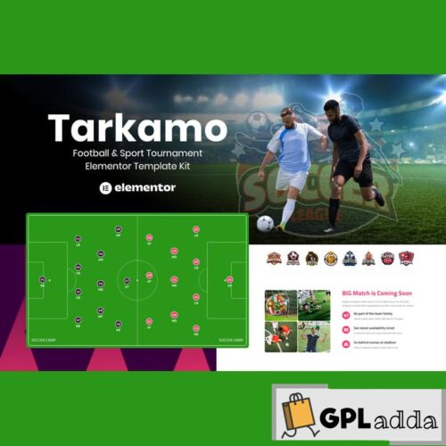 Tarkamo - Football & Sport Tournament Elementor Template Kit