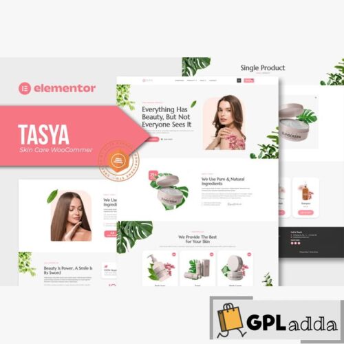 Tasya - Skin Care WooCommerce Elementor Template Kit