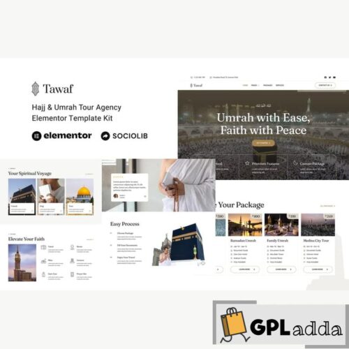 Tawaf - Hajj & Umrah Tour Agency Elementor Template Kit