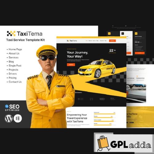 Taxitema - Taxi Drivers Business Template Kit