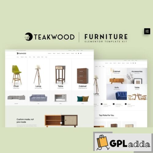 Teakwood - Furniture Shop Elementor Pro Template Kit