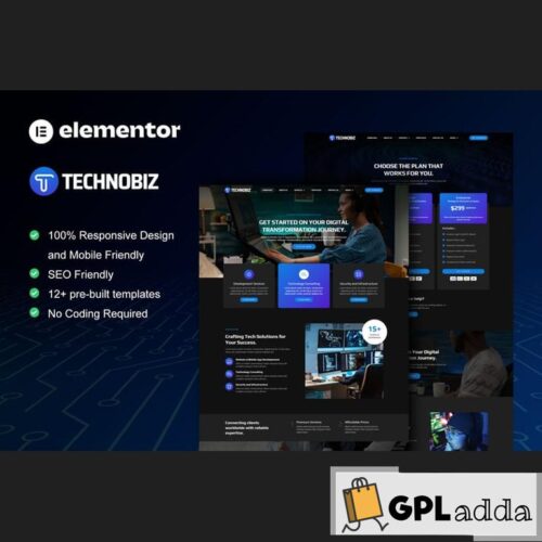 TechnoBiz - IT Solutions & Services Elementor Pro Template Kit