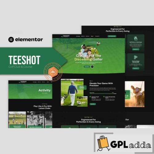 Teeshot - Golf Club & Course Elementor Template Kit