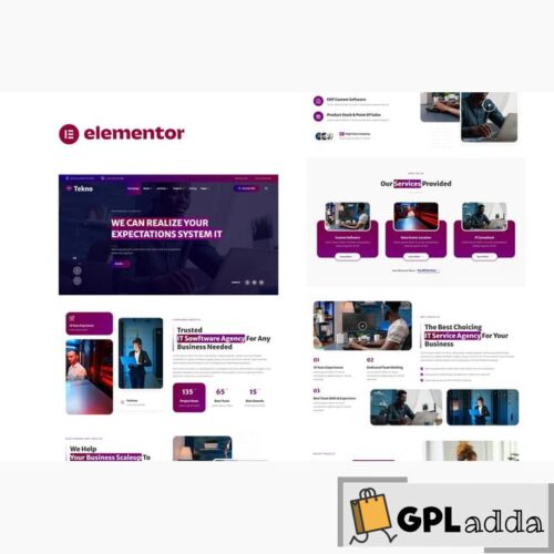 Tekno - IT Service & Software Developer Elementor Template Kit