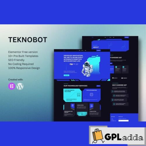 Teknobot - AI & Robotics Elementor Template Kit