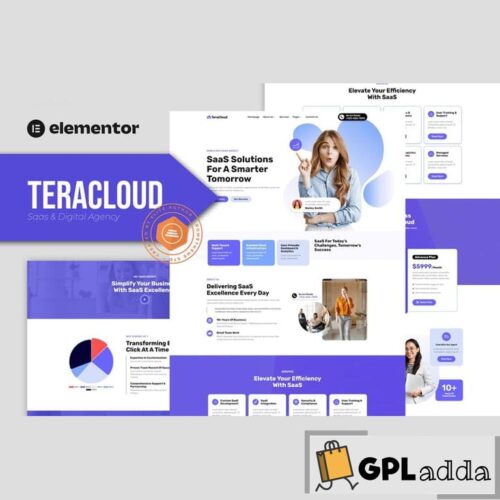 Teracloud - Saas & Digital Agency Elementor Template Kit