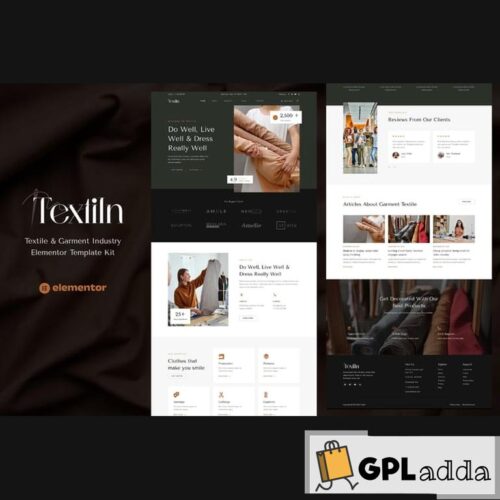 Textiln - Textile & Garment Industry Elementor Template Kit