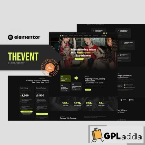 Thevent - Event Agency Elementor Template Kit