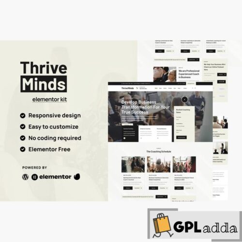 Thrive Mind - Business Coach Envato Elementor Kit