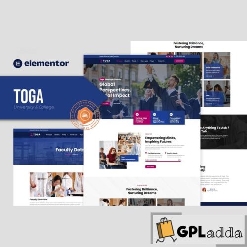 Toga - University & College Elementor Pro Template Kit