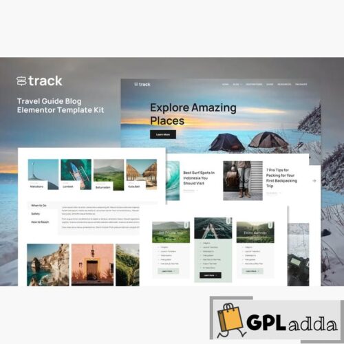 Track - Travel Guide Blog Elementor Template Kit