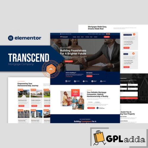 Transcend - Mortgage Lending Elementor Template Kit