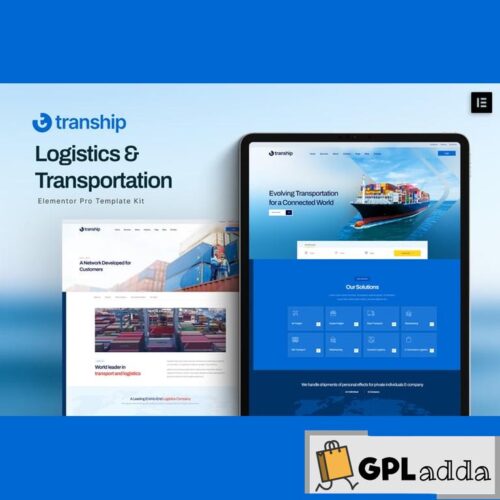 Tranship - Logistics & Transportation Services Elementor Template Kit