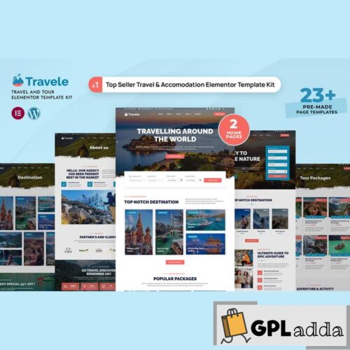 Travele - Travel & Tour Agency Elementor Template Kit