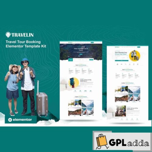 Travelin - Travel Tour Booking Elementor Template Kit