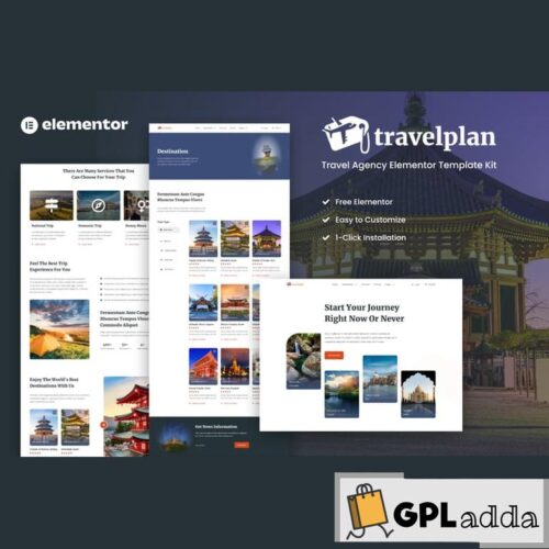 Travelplan - Tour & Travel Agency Elementor Template Kits