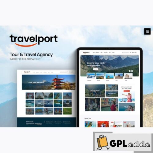 Travelport - Tour & Travel Agency Elementor Pro Template Kit