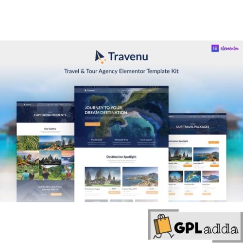 Travenu - Travel & Tour Agency Elementor Template Kit