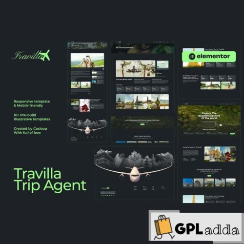 Travilla - Travel & Accommodation Elementor Template Kit