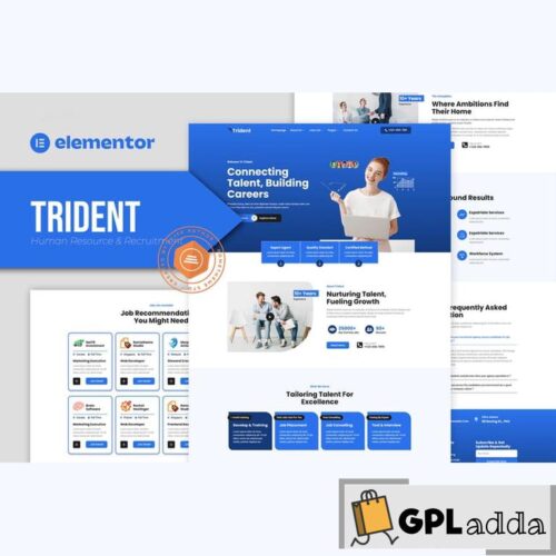 Trident - Human Resources & Recruitment Agency Elementor Template Kit