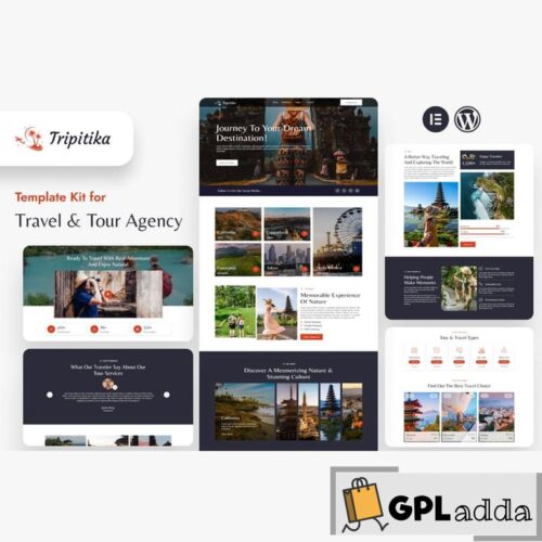 Tripitika - Tourism & Travel Agency Elementor Template Kit