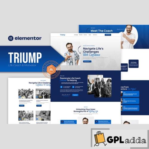 Triump - Life Coach & Motivator Elementor Template Kit