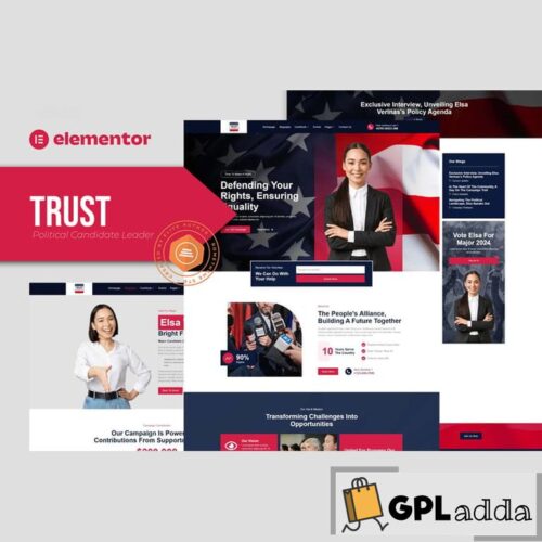 Trust - Political Candidate Leader Elementor Template Kit