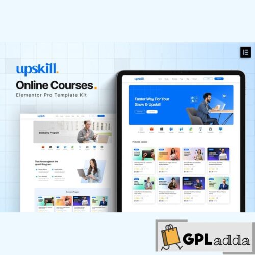 Upskill - Online Course Elementor Pro Template Kit