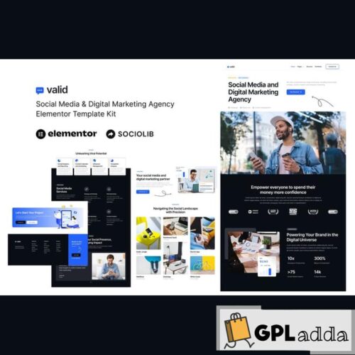 Valid - Social Media & Digital Marketing Agency Elementor Template Kit