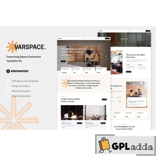 Varspace - Coworking Space Elementor Template Kit