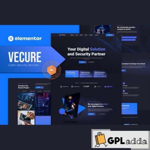 Vecure - Cyber Security Services Elementor Template Kit