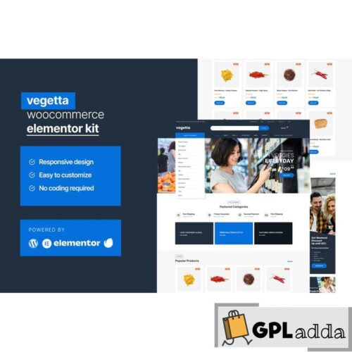 Vegetta - Supermarket Multipurpose Woocommerce Elementor Kit