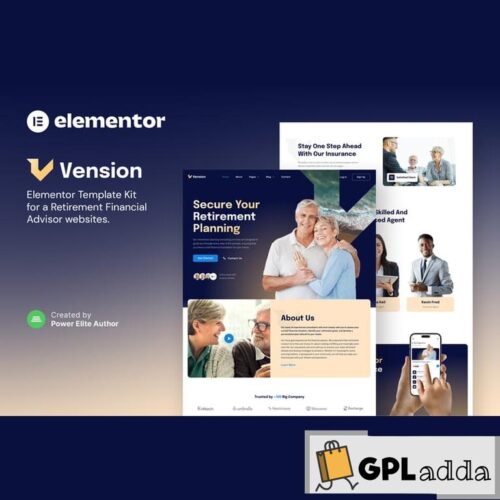 Vension - Retirement Planning Consulting Elementor Template Kit