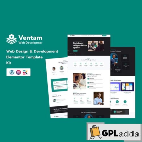 Ventam - Web Design Agency Elementor Template Kit