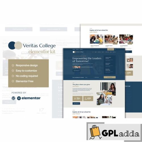 Veritas - University and School Elementor Template Kit