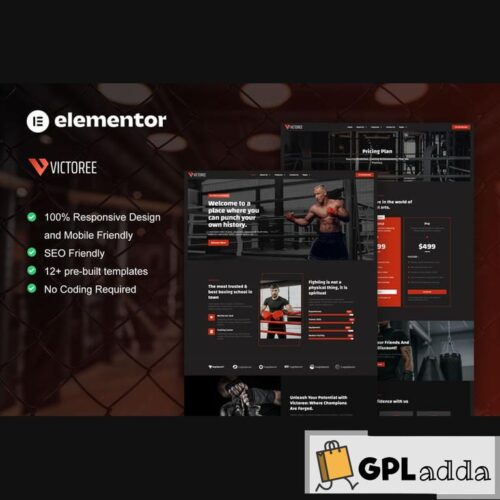 Victoree - Boxing School & Martial Arts Elementor Pro Template Kit