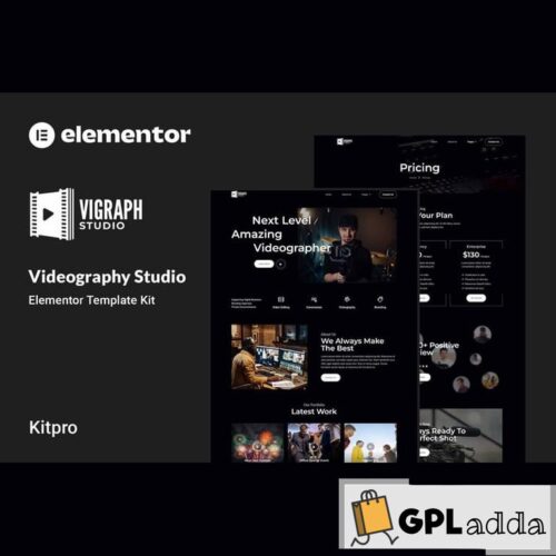 Vigraph - Videography Studio Elementor Template Kit