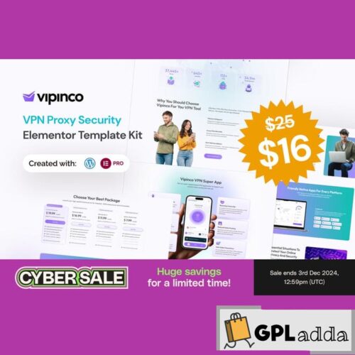 Vipinco - VPN Proxy Security Elementor Pro Template Kit