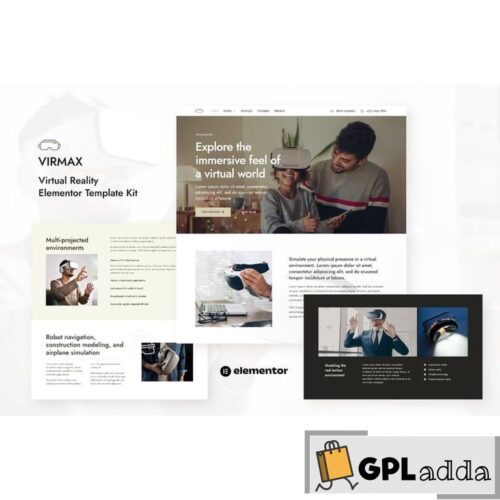 Virmax - Virtual Reality Services Elementor Template Kit