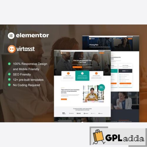 Virtasst - Virtual Assistant Service Elementor Template Kit