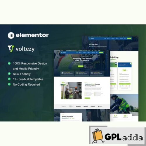 Voltezy - Electrical Installation & Maintenance Service Elementor Template Kit