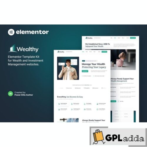 Wealthy - Wealth & Investment Management Elementor Template Kit